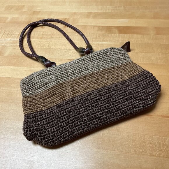 No brand Handbags - Colorblock Crochet Purse EUC
